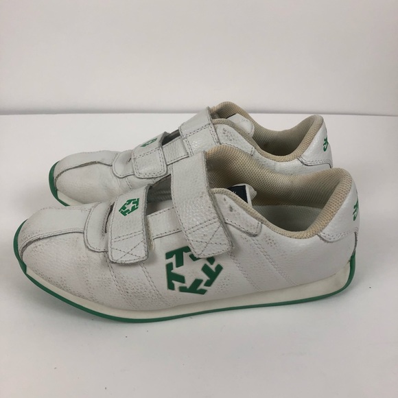 White and Green Tribal Streetwear Shoes Size 8 - Picture 7 of 12